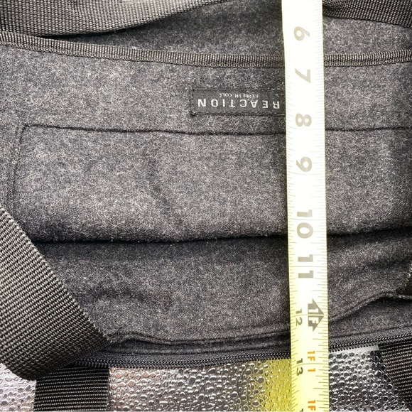 Kenneth Cole Reaction Wool Shoulder Bag Classic Soft Purse Satchel Multi Pockets - Picture 8 of 11